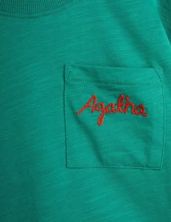 Agatha Broderad Långärmad T-shirt