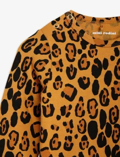 Basic Leopard Långärmad Body