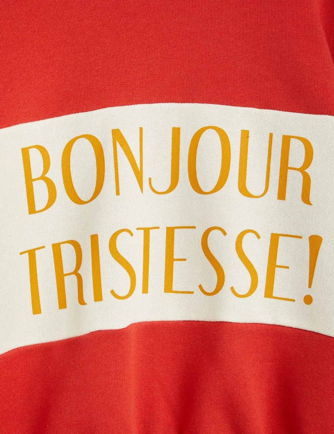 Bonjour Tristesse Sweatshirt Röd
