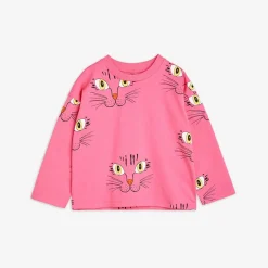 Cat Face Långärmad T-Shirt