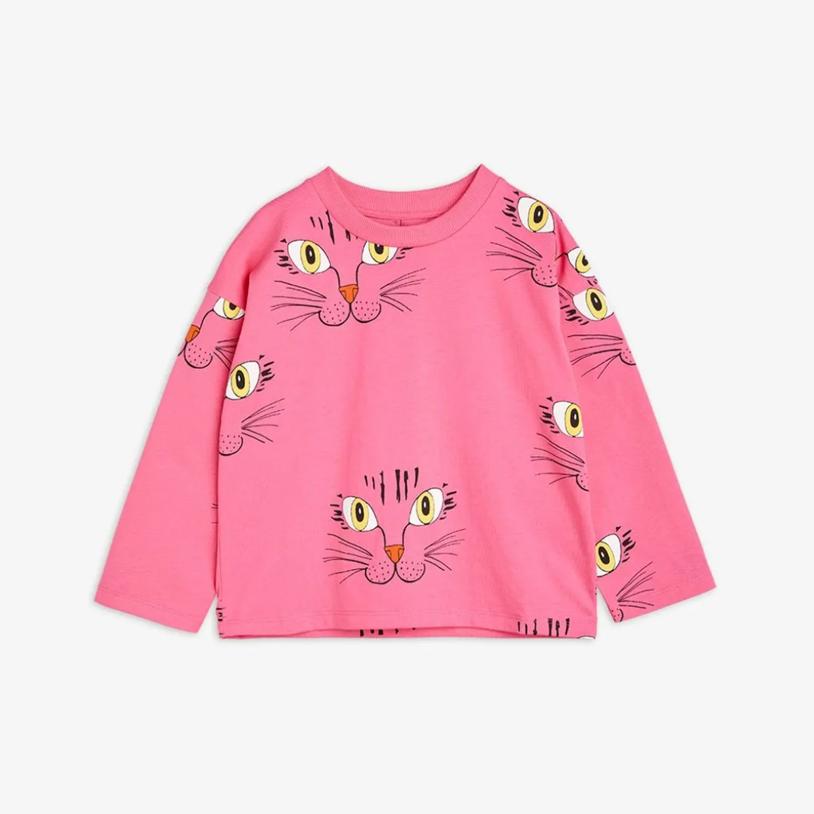 Cat Face Långärmad T-Shirt