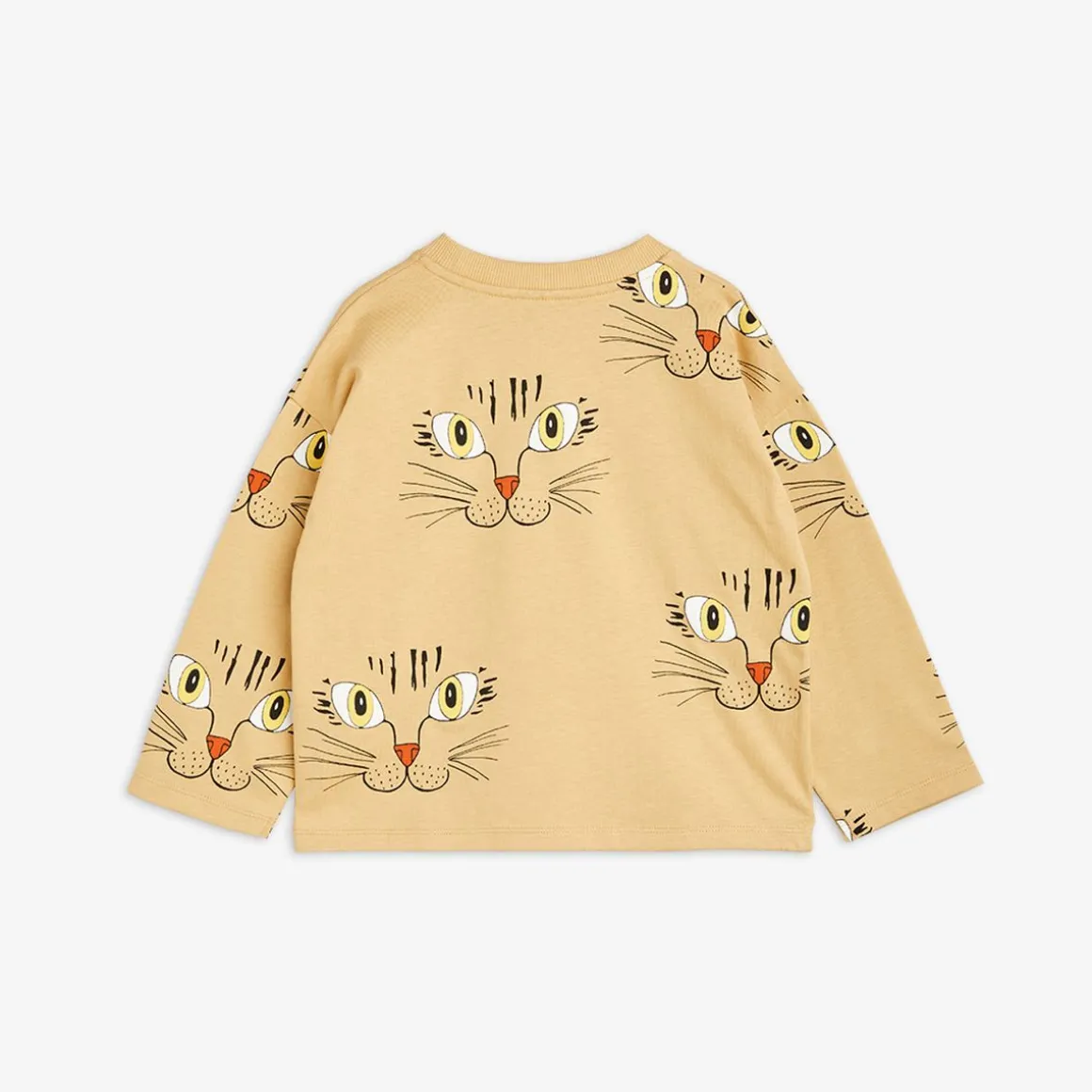 Cat Face Långärmad T-Shirt