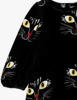 Cat Face Velourklänning