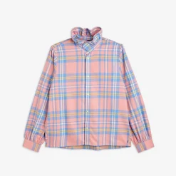 Check Vuxen Vävd Flanellblus