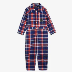 Check Vävd Flanell Jumpsuit