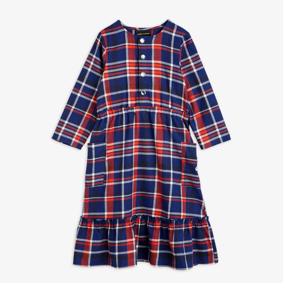Check Vävd Flanellklänning