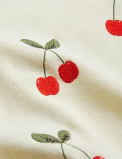 Cherry Broderade Sweatpants Offwhite