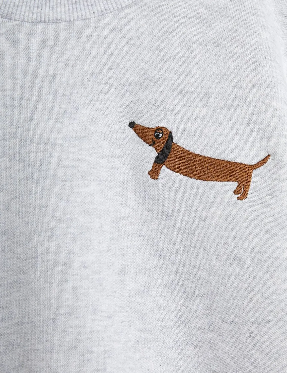 Dog Broderad Sweatshirt