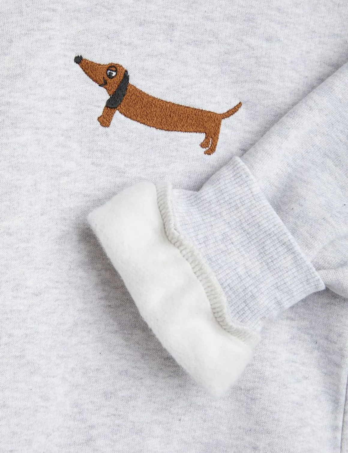 Dog Broderad Sweatshirt