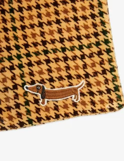 Dog Broderad Velourhalsduk