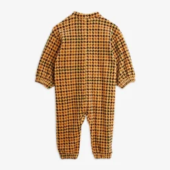 Dog Broderad Velourjumpsuit för Baby