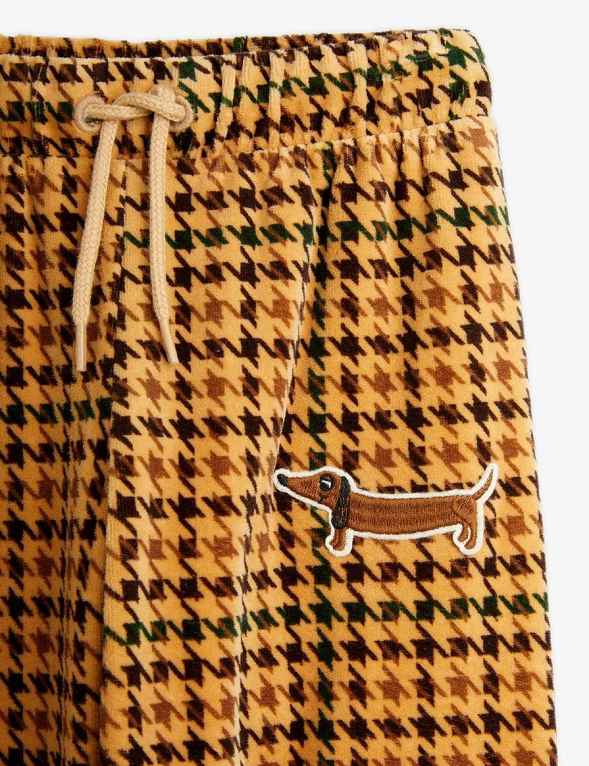 Dog Broderade Velourbyxor