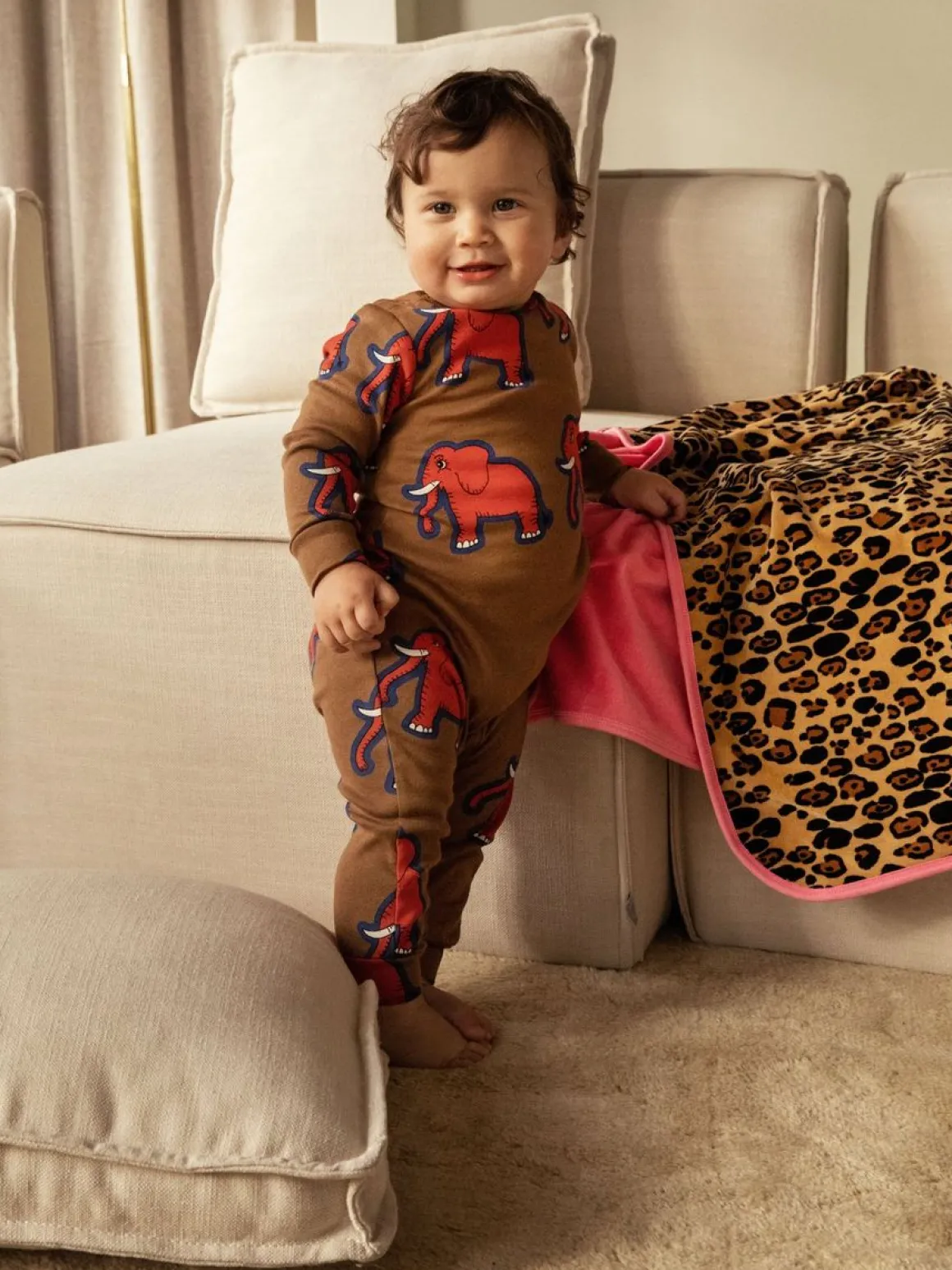 4 Elephants Velour Babyfilt