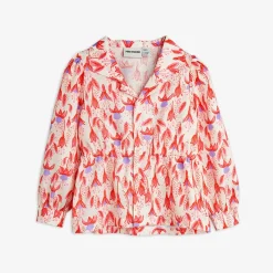 Fuchsia Vävd Blus