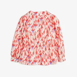 Fuchsia Vävd Blus