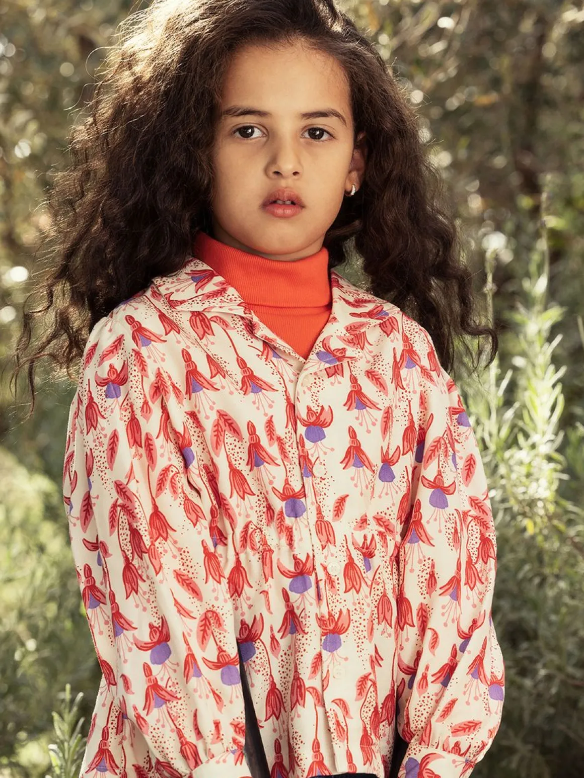 Fuchsia Vävd Blus