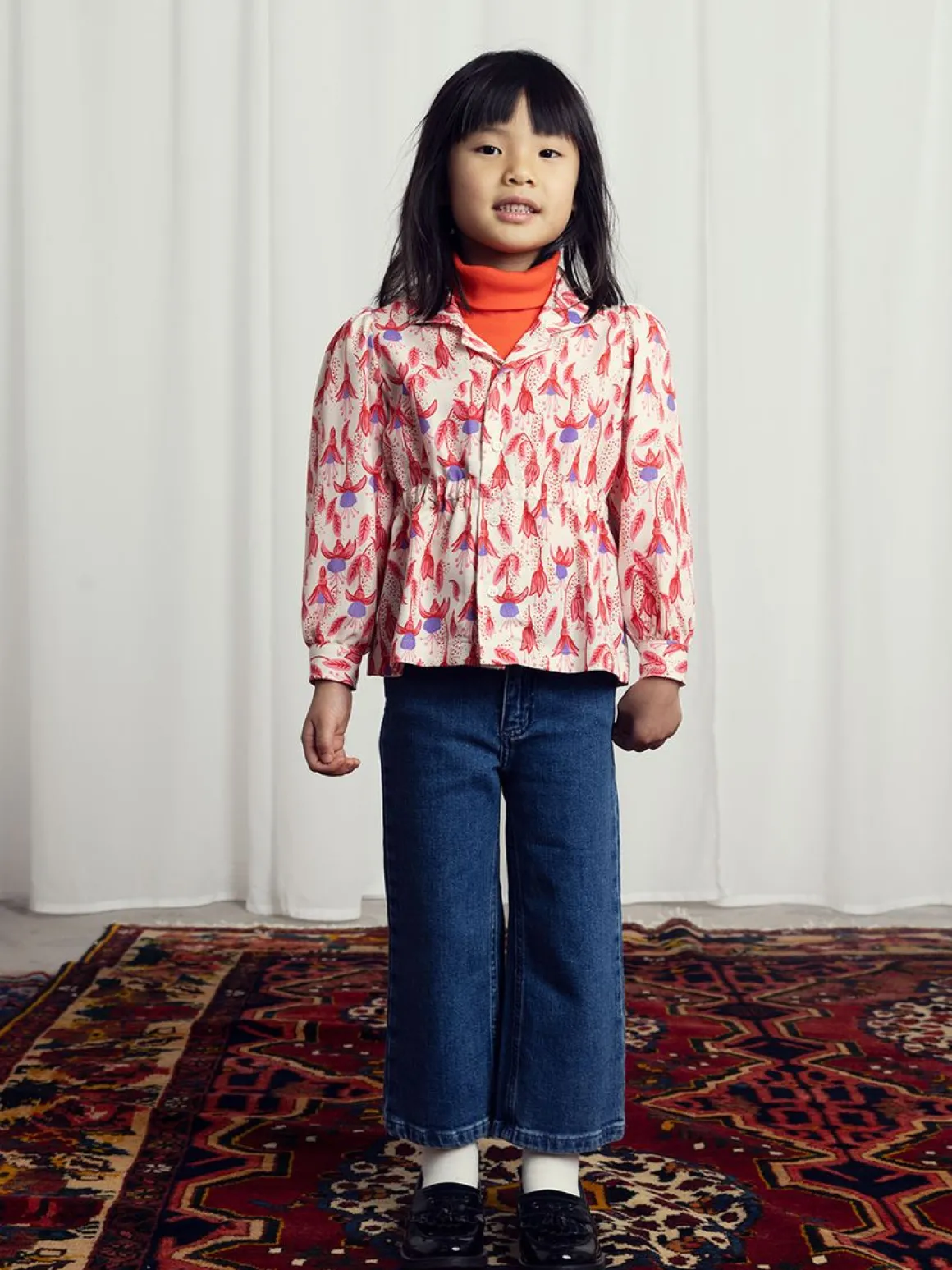 Fuchsia Vävd Blus
