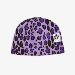 Leopard Beanie Lila