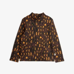 Leopard Borstad Långärmad T-shirt
