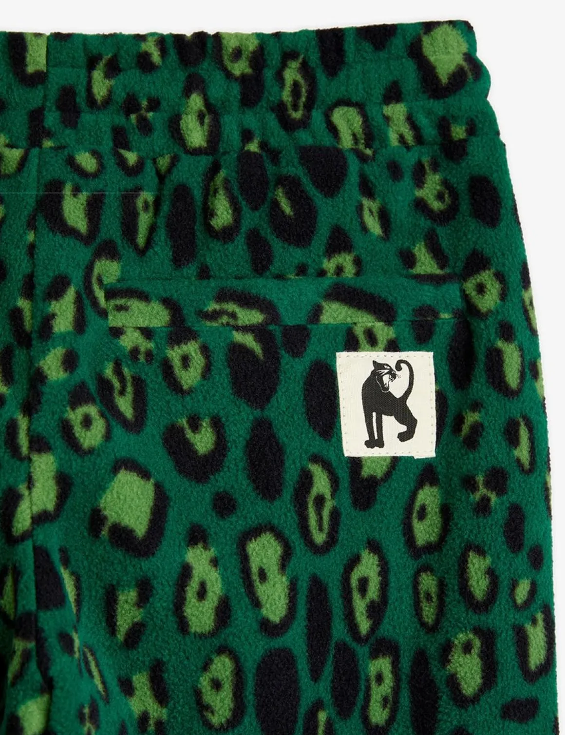 Leopard Fleecebyxor Grön