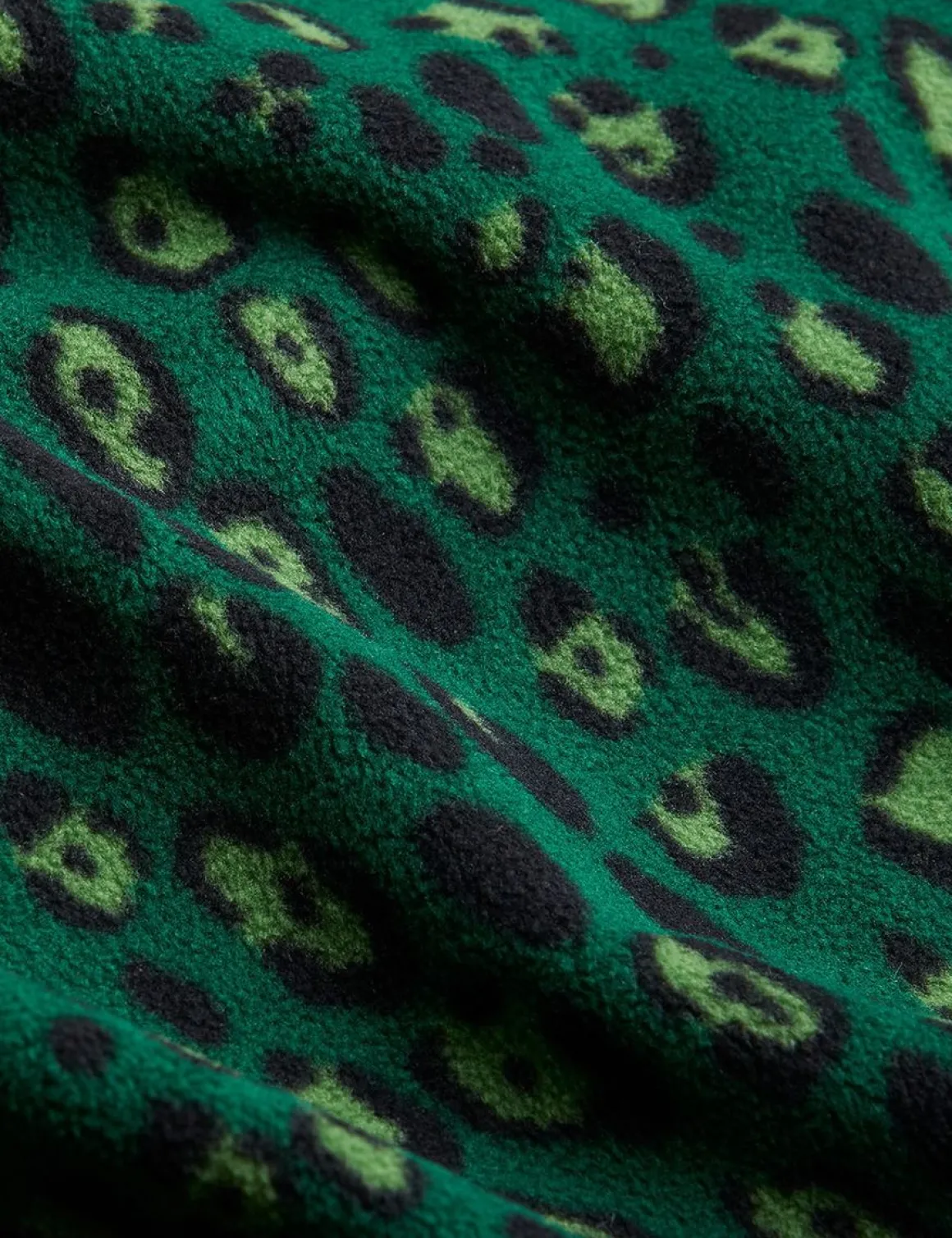 Leopard Fleecebyxor Grön