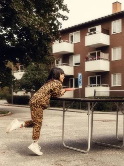 Leopard Fleecejacka