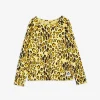 Leopard Långärmad T-shirt Gul