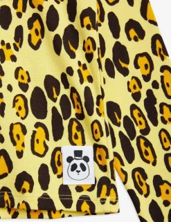 Leopard Långärmad T-shirt Gul