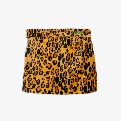 Leopard Sammetskjol