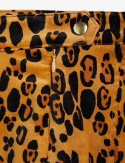 Leopard Sammetskjol
