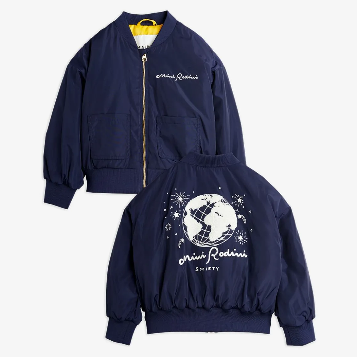 Mini Rodini Society Broderad Baseballjacka