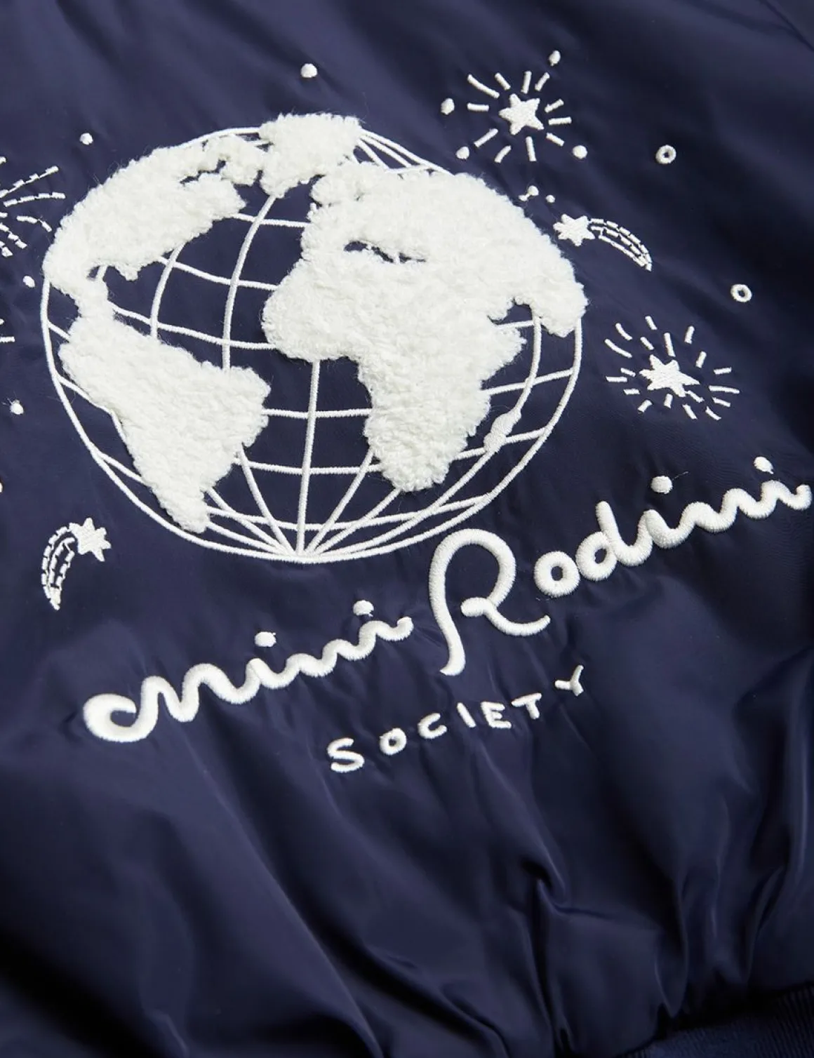Mini Rodini Society Broderad Baseballjacka