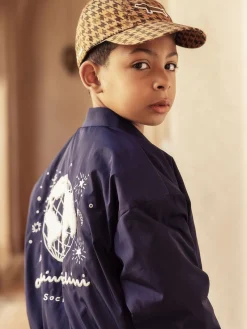 Mini Rodini Society Broderad Baseballjacka