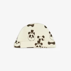 Panda Baby Beanie Offwhite