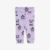 Panda Leggings Nyfödd Lila