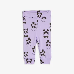 Panda Leggings Nyfödd Lila