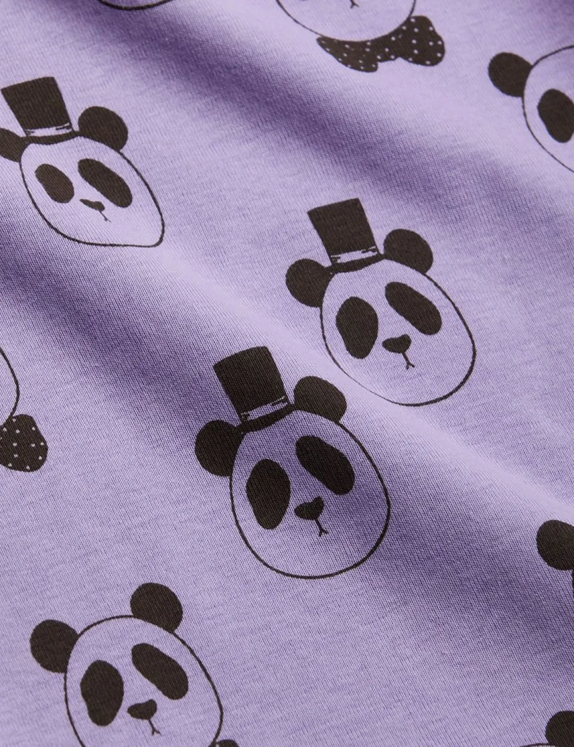 Panda Leggings Nyfödd Lila