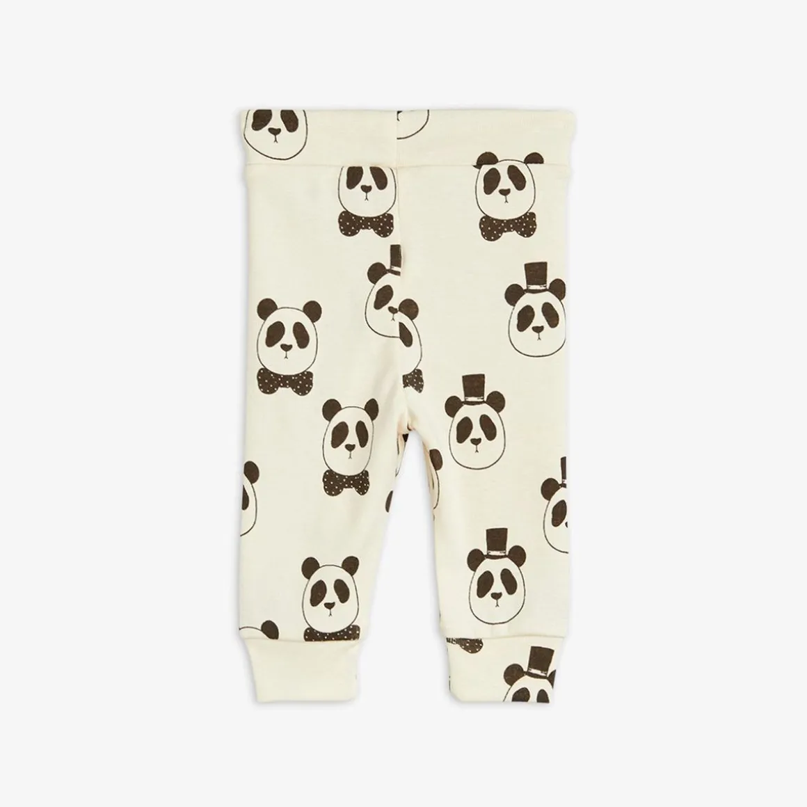Panda Leggings Nyfödd Offwhite