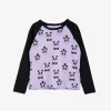Panda Raglan Långärmad T-shirt Lila