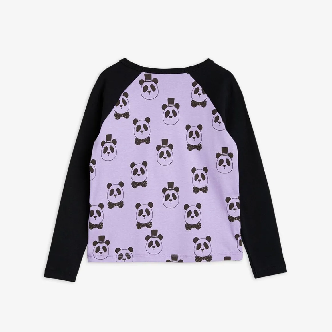 Panda Raglan Långärmad T-shirt Lila