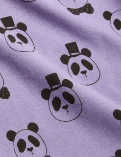Panda T-shirt Lila