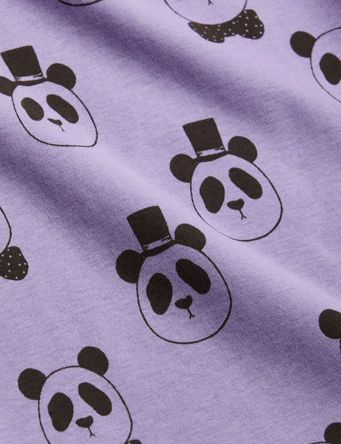 Panda T-shirt Lila