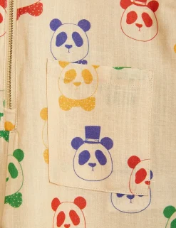 Panda Vävd Jumpsuit