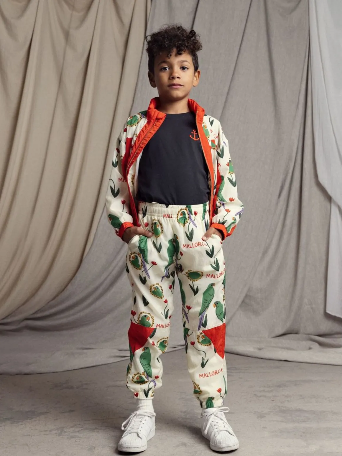 Parrots Track Jacket i Nylon