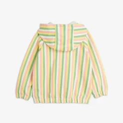 Pastel Stripe Hoodie med Dragkedja