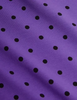 Polka Dot Utsvängda Byxor