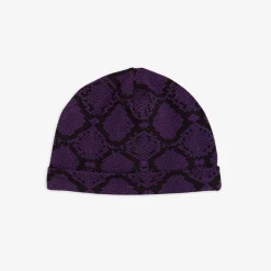 Snakeskin Beanie Lila