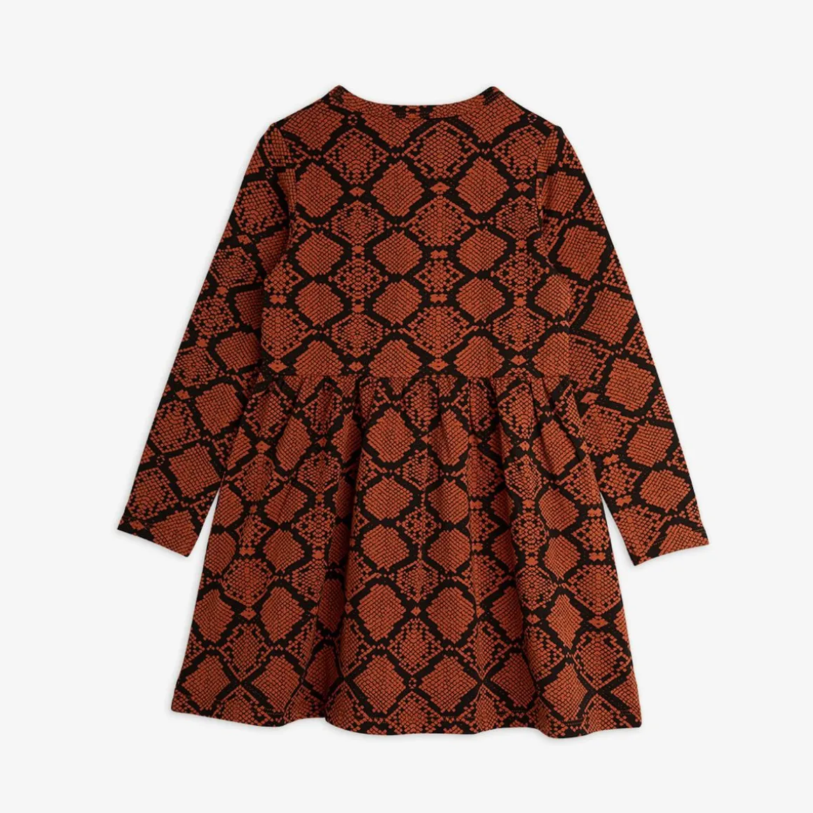 Snakeskin Klänning Brun