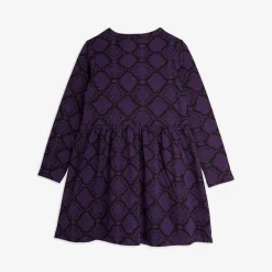 Snakeskin Klänning Lila
