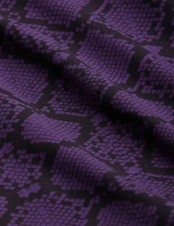 Snakeskin Klänning Lila